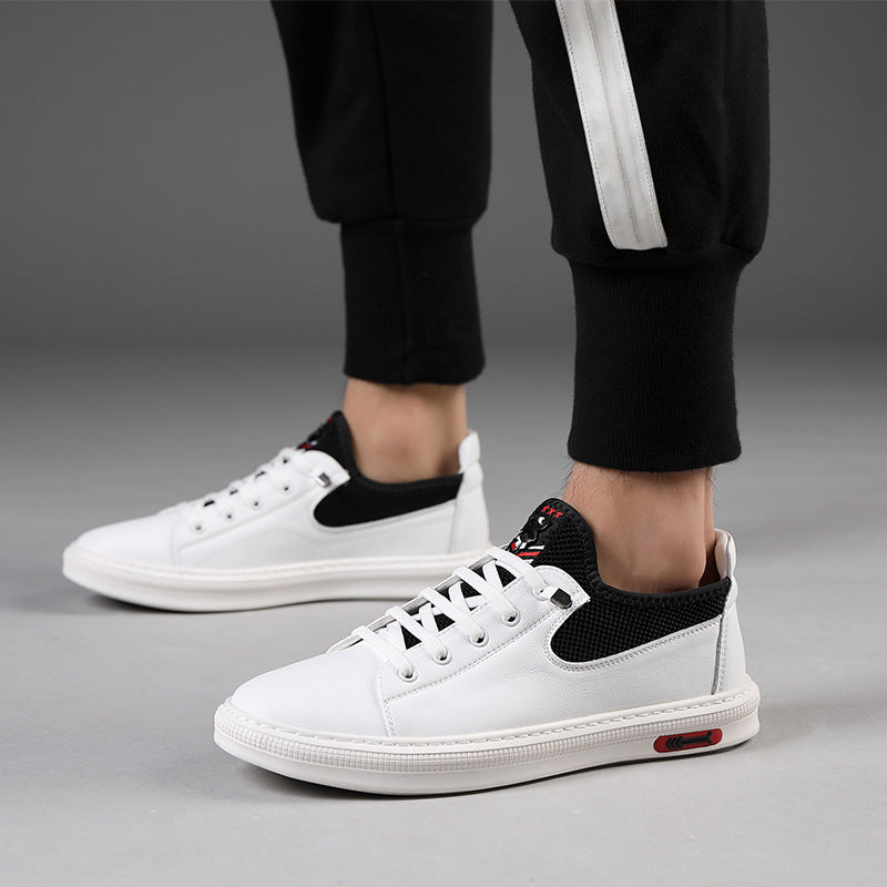 Zapatos blancos pequeños, zapatos de tabla salvajes para hombre, zapatos casuales individuales