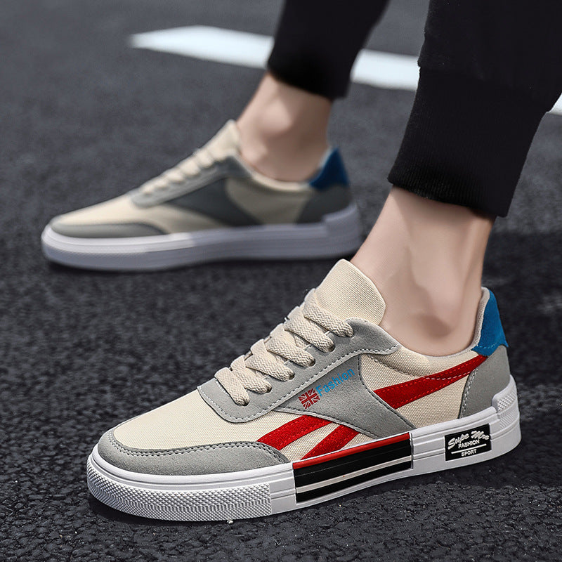 Zapatillas de lona de estilo coreano de moda para hombre