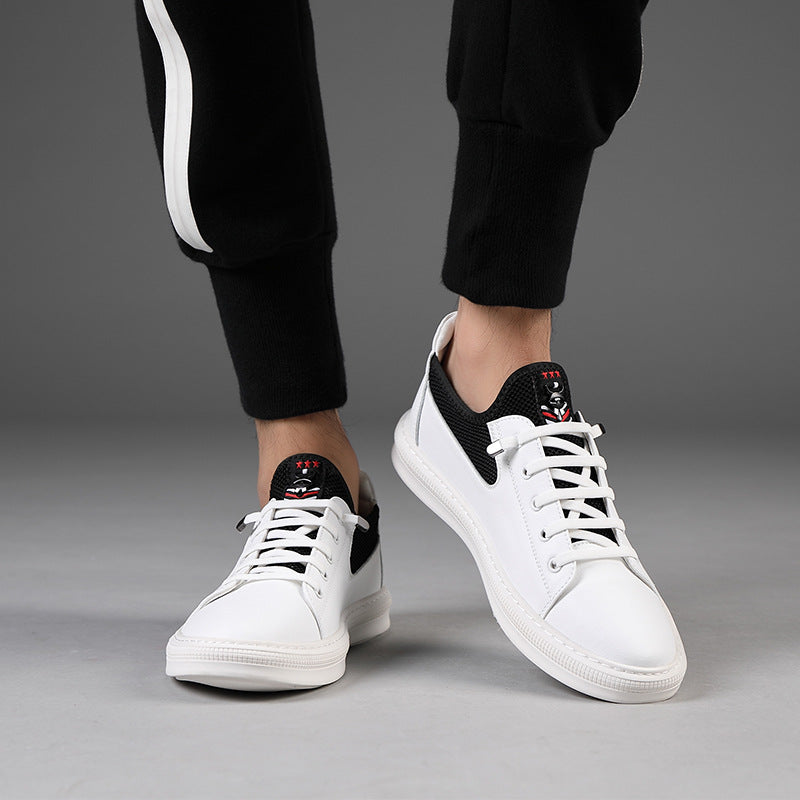 Zapatos blancos pequeños, zapatos de tabla salvajes para hombre, zapatos casuales individuales