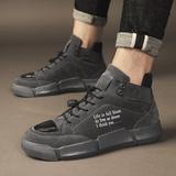 Zapatillas de deporte retro británicas para hombre que aumentan la altura