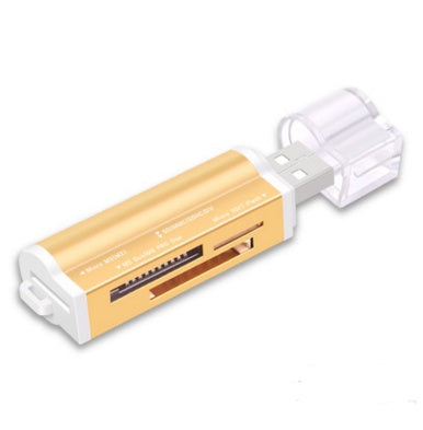 Lector de tarjetas múltiple en uno, mini versátil SDTF para cámara de teléfono móvil, tarjeta de memoria USB universal de alta velocidad