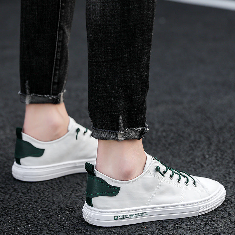 Zapatos informales planos de lona para hombre