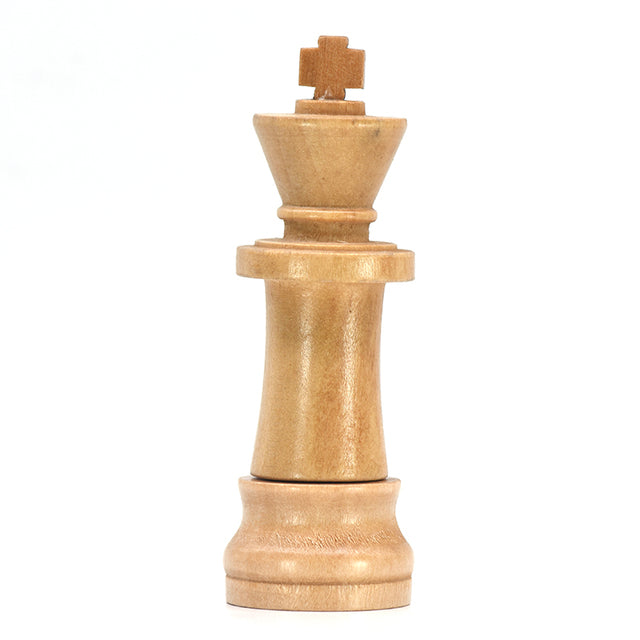 Memoria USB de ajedrez de madera, diseño de rey, unidad flash de madera