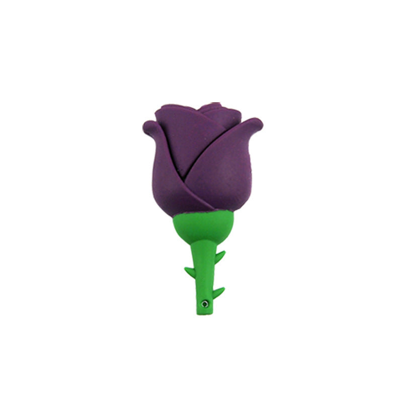 Unidad flash USB con forma de rosa, de dibujos animados, bonita, creativa, con personalidad a la moda
