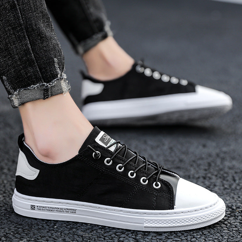 Zapatos informales planos de lona para hombre