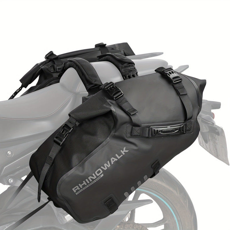 Adjustable-strap Textile Saddle Bag