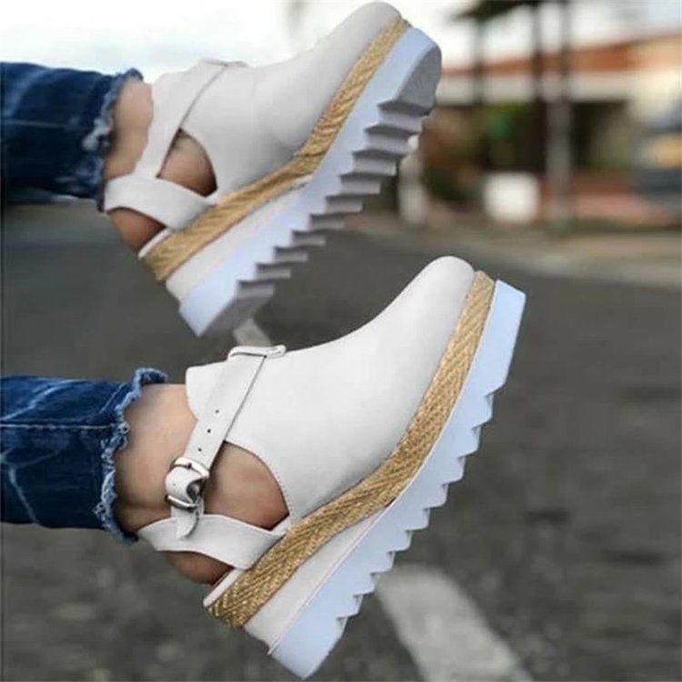 Sandalias de cuña de tallas grandes