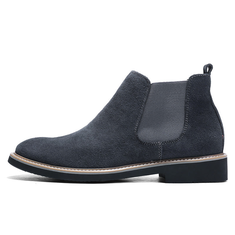 Botas Martin de hombre de corte medio, estilo coreano moderno, esmeriladas, para otoño e invierno