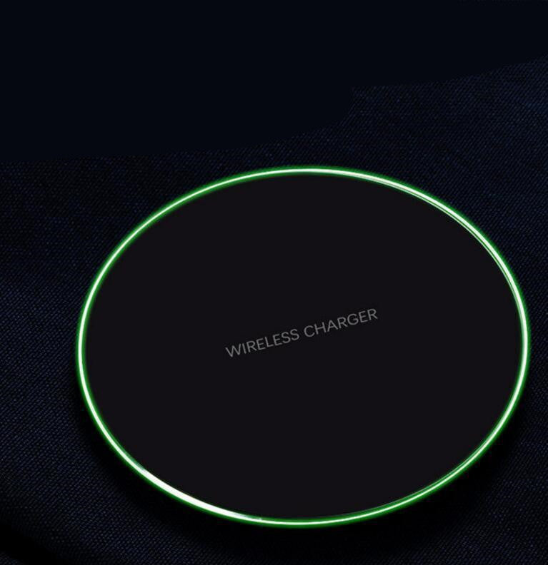 Cargador inalámbrico para iPhone, almohadilla de carga inalámbrica rápida para Samsung de alta velocidad