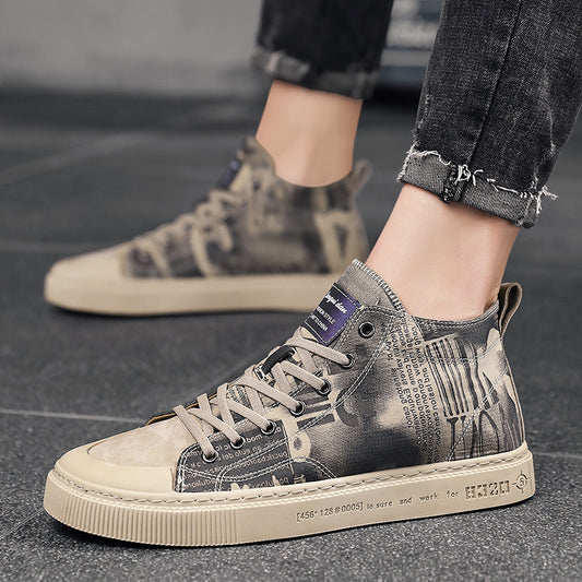 Zapatillas altas de lona