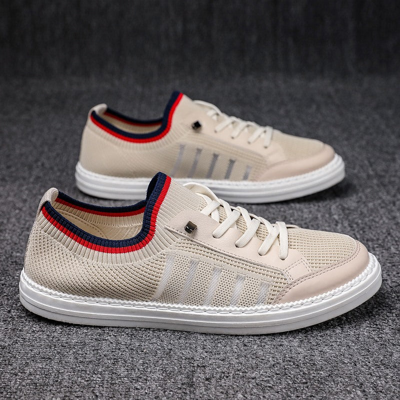 Zapatillas británicas transpirables salvajes de tejido volador