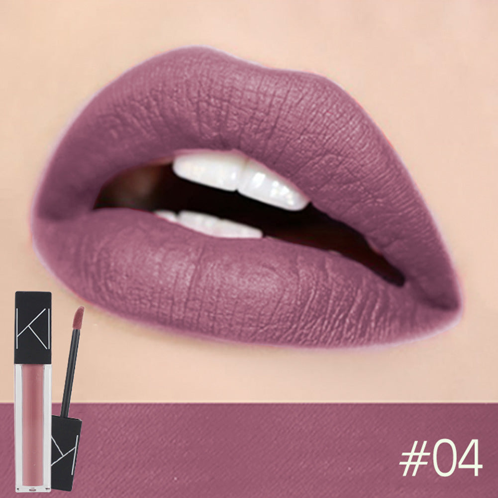 KIMUSE Maquillaje Labial Líquido Mate Suave Lápiz Labial Mate Impermeable Cosmético Maquillaje Labial Larga Duración Lápiz Labial Mate Maquillaje