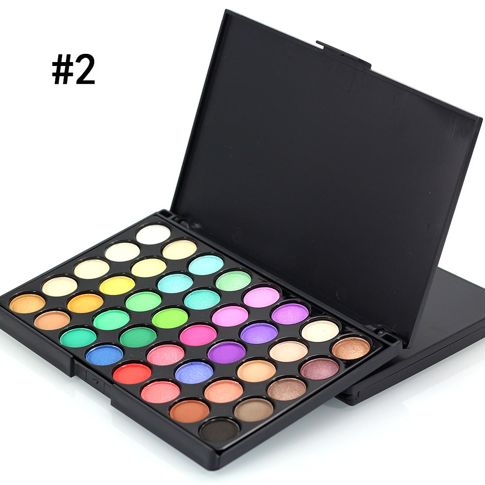 Paleta de maquillaje con purpurina de 40 colores a prueba de agua
