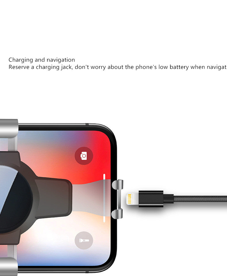 Nuevo soporte para teléfono móvil S4 con espejo de gravedad ABS, soporte de navegación para puerto de aire acondicionado, regalo personalizado, soporte móvil