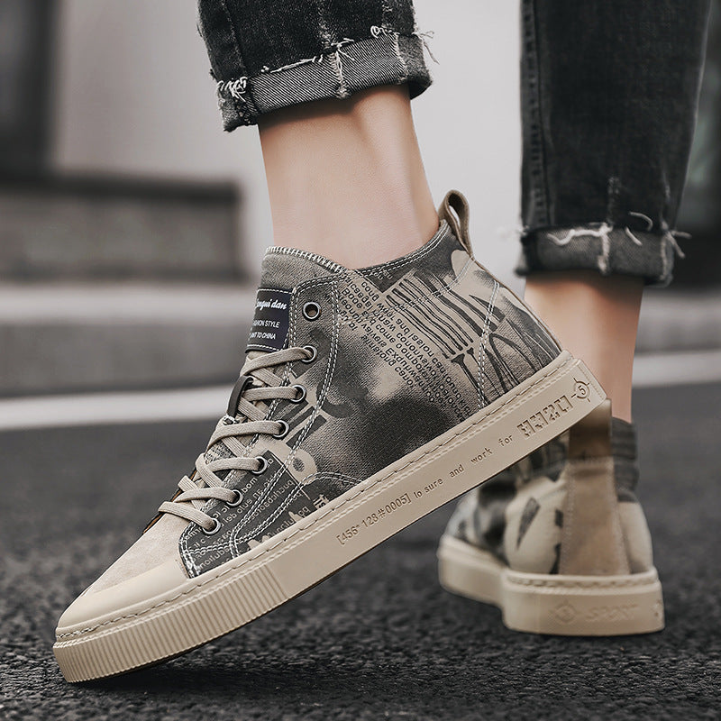 Zapatillas altas de lona