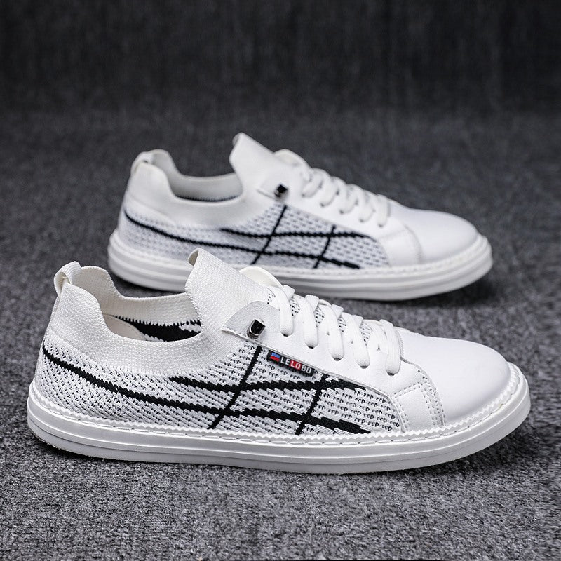 Zapatillas británicas transpirables salvajes de tejido volador