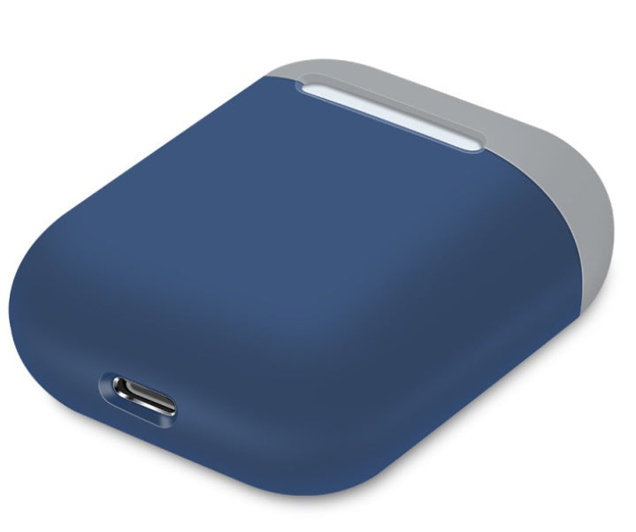 Compatible con Apple, funda protectora adecuada para la carcasa de protección de la caja de carga de auriculares inalámbricos Bluetooth, funda de silicona antiporatable