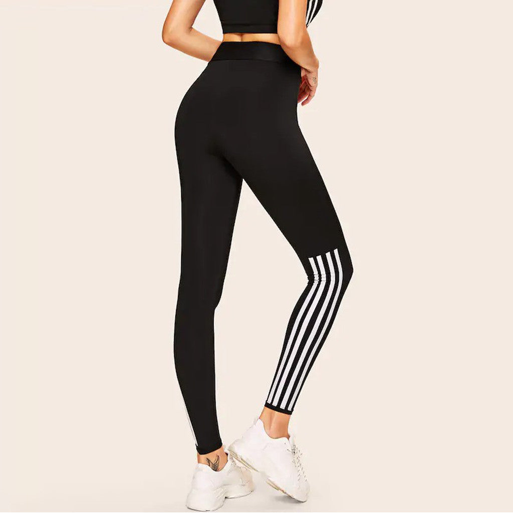 Leggings deportivos de yoga blancos de moda para mujer con ajuste de talle alto