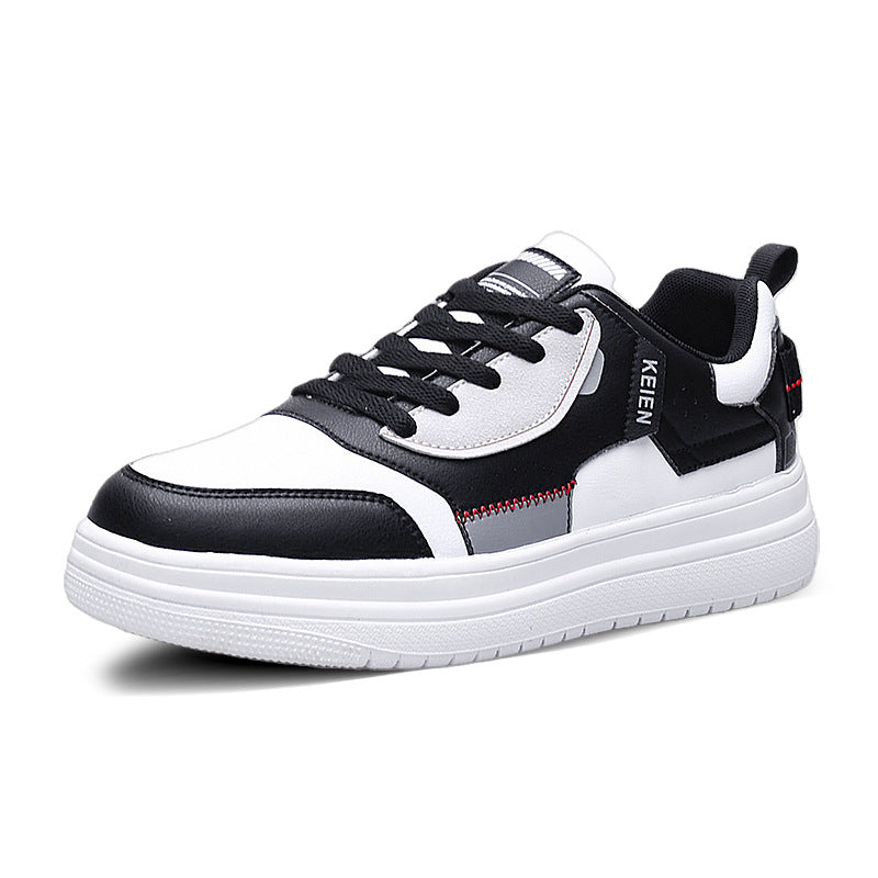Zapatillas blancas deportivas casual de plataforma para hombre