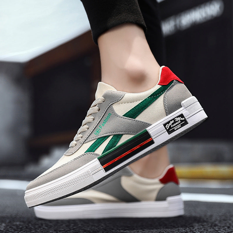 Zapatillas de lona de estilo coreano de moda para hombre