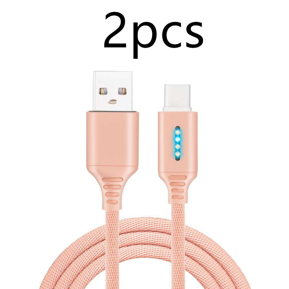 Cable de carga rápida con tejido de tela