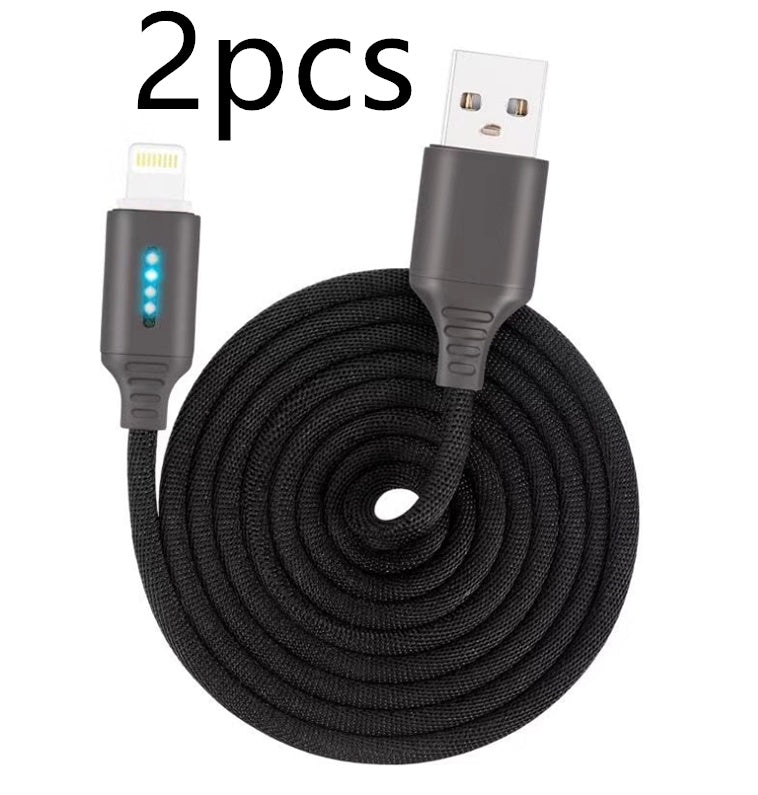 Cable de carga rápida con tejido de tela