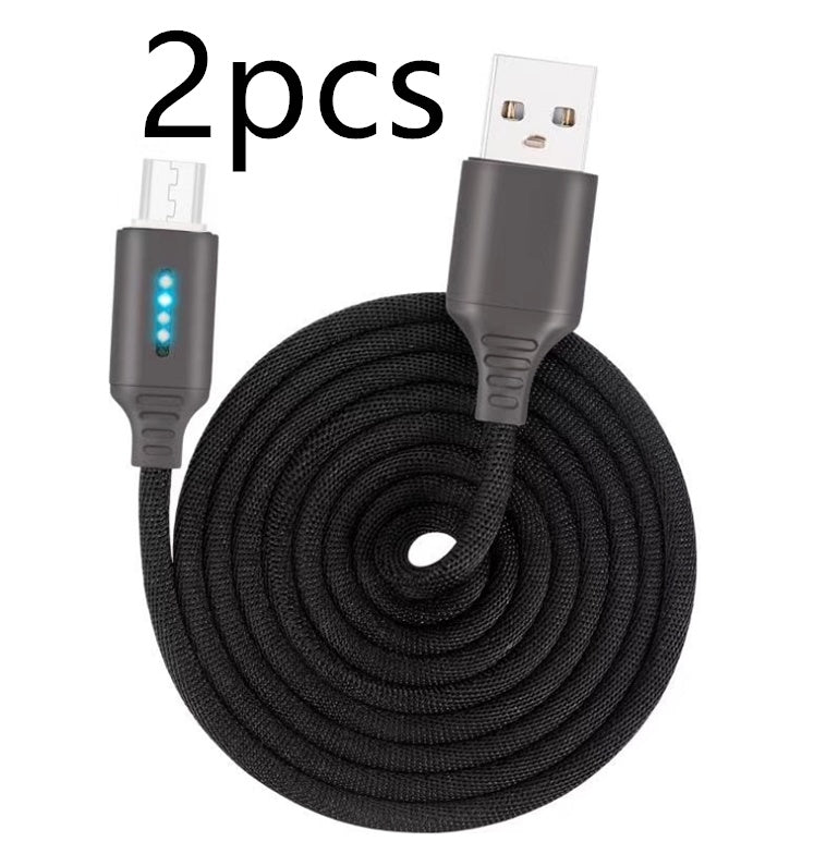 Cable de carga rápida con tejido de tela