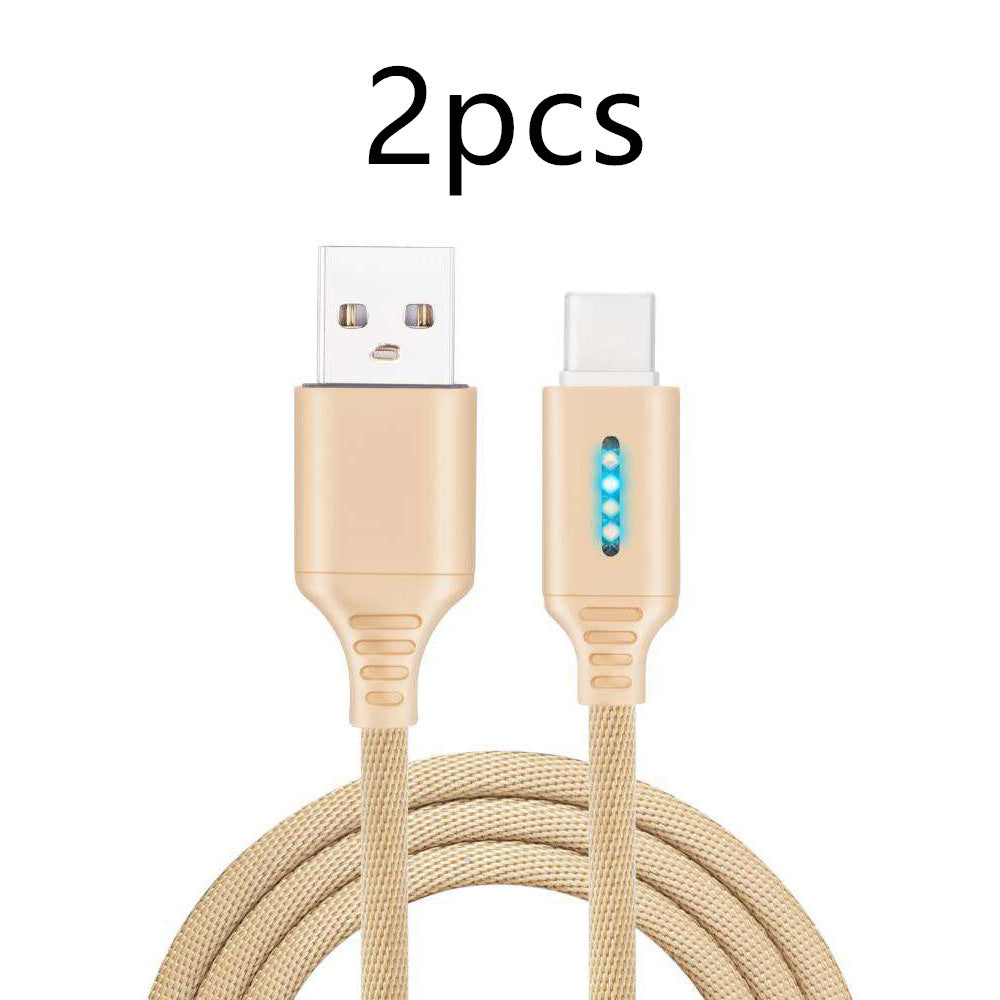 Cable de carga rápida con tejido de tela