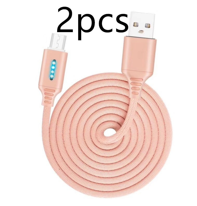 Cable de carga rápida con tejido de tela