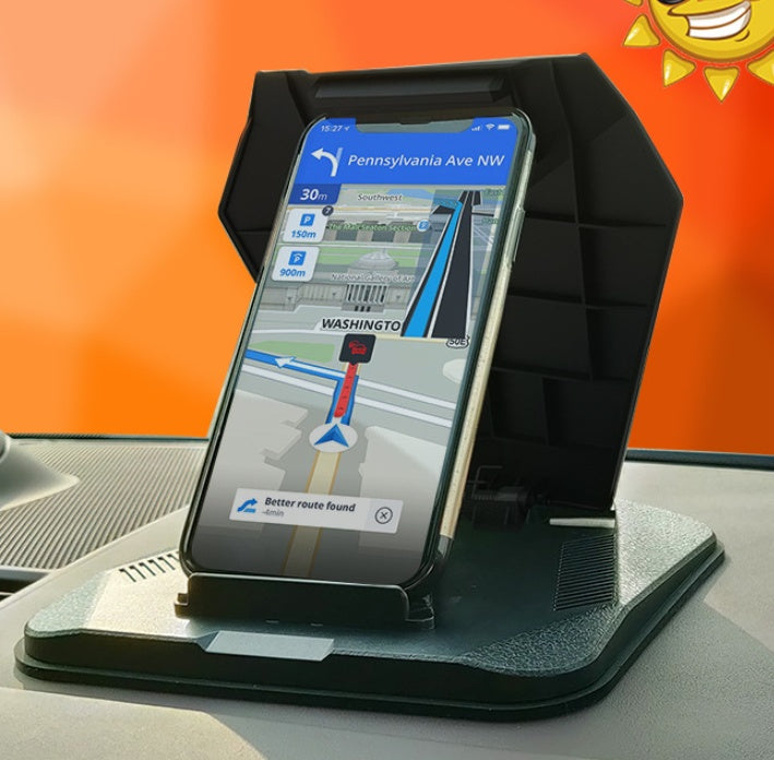 Soporte de teléfono para coche, sombrilla para salpicadero, soporte para teléfono móvil, soporte para tableta navegador