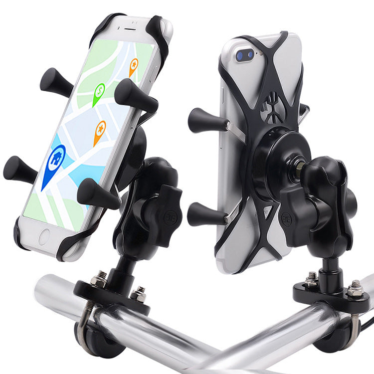 Soporte para teléfono móvil de motocicleta, modificación, bicicleta eléctrica, accesorios de bicicleta, soporte de base de aleación de aluminio