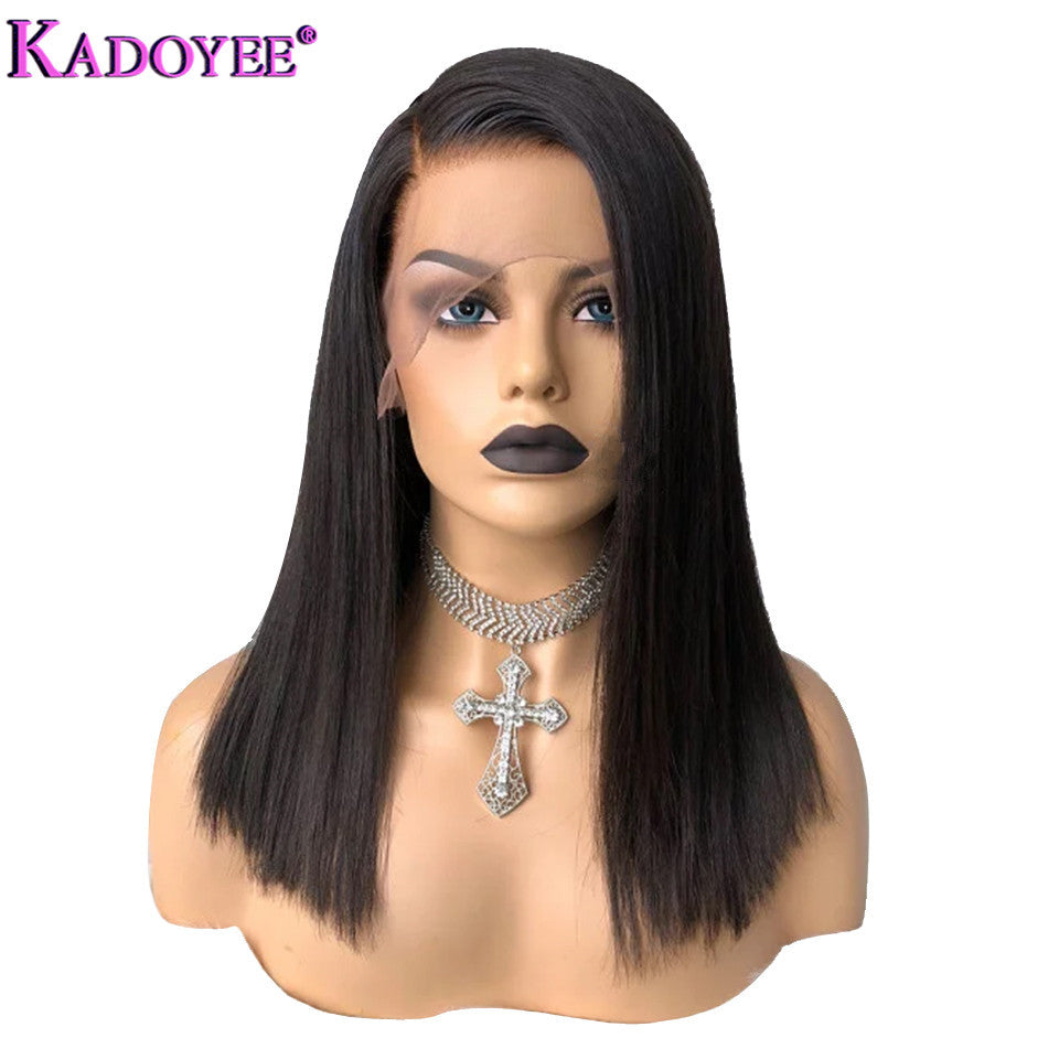 Pelucas Europeas, Americanas, Africanas, Pelucas de Cabello Humano para Mujer, Pelucas Frontales de Encaje Reales