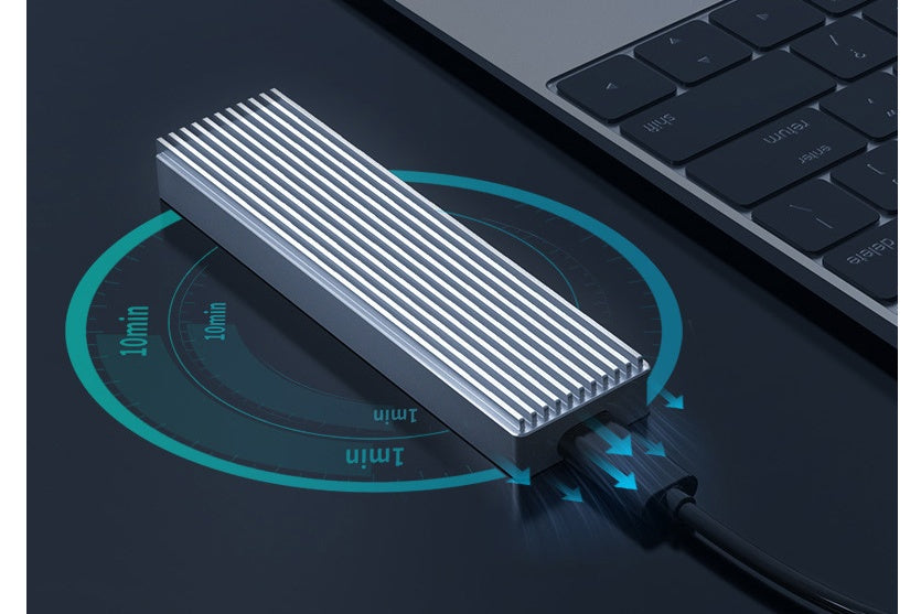 Carcasa de disco duro M.2 Nvme externa Lector de disco duro Usb3.1 Carcasa de disco duro móvil de estado sólido Carcasa de disco duro