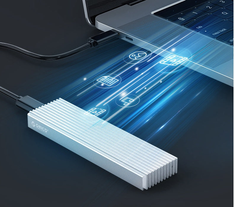 Carcasa de disco duro M.2 Nvme externa Lector de disco duro Usb3.1 Carcasa de disco duro móvil de estado sólido Carcasa de disco duro