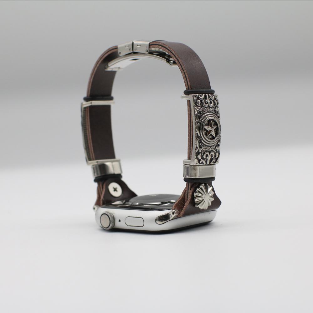 Correa de reloj de pulsera estilo retro, hágalo usted mismo, con relieve
