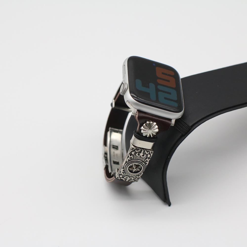 Correa de reloj de pulsera estilo retro, hágalo usted mismo, con relieve