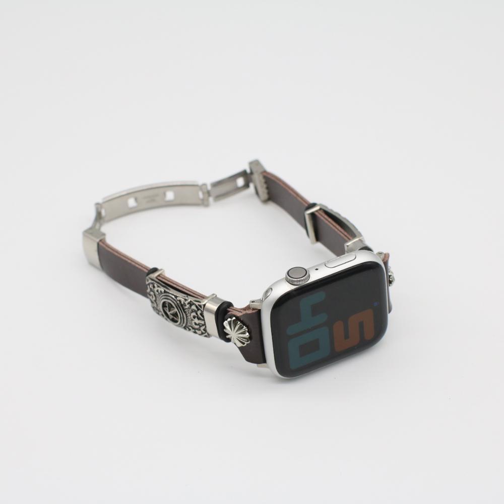 Correa de reloj de pulsera estilo retro, hágalo usted mismo, con relieve