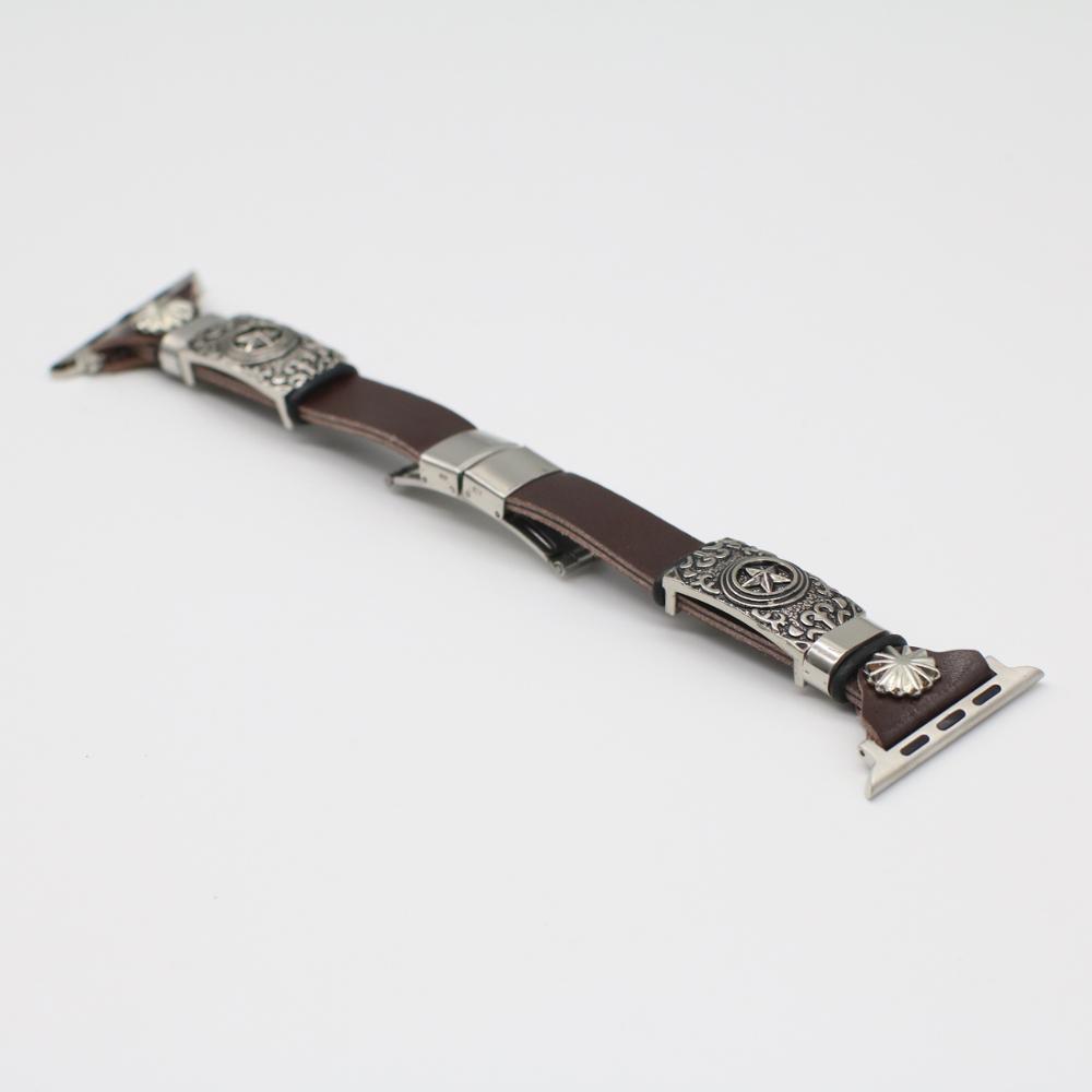 Correa de reloj de pulsera estilo retro, hágalo usted mismo, con relieve