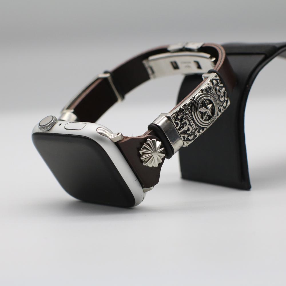 Correa de reloj de pulsera estilo retro, hágalo usted mismo, con relieve