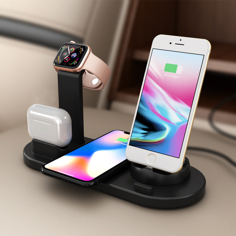 Soporte de cargador inalámbrico 3 en 1 para auriculares y reloj