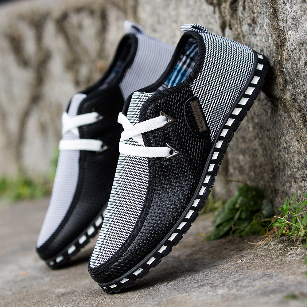 Zapatos de conducir casuales perezosos, versátiles y a la moda para hombre, mocasines para hombre