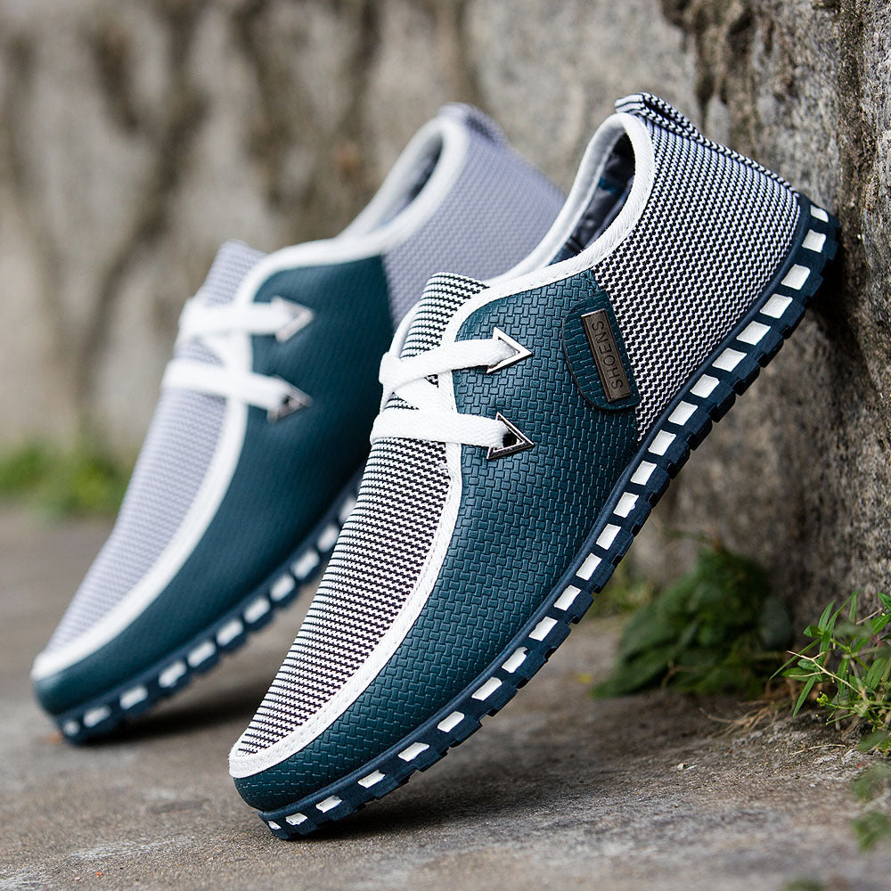 Zapatos de conducir casuales perezosos, versátiles y a la moda para hombre, mocasines para hombre