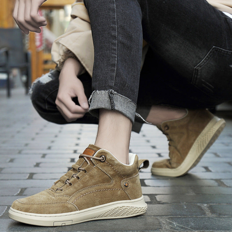 Zapatos de trabajo para exteriores para hombres, zapatos deportivos casuales coreanos