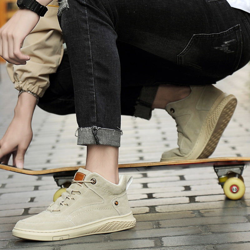 Zapatos de trabajo para exteriores para hombres, zapatos deportivos casuales coreanos