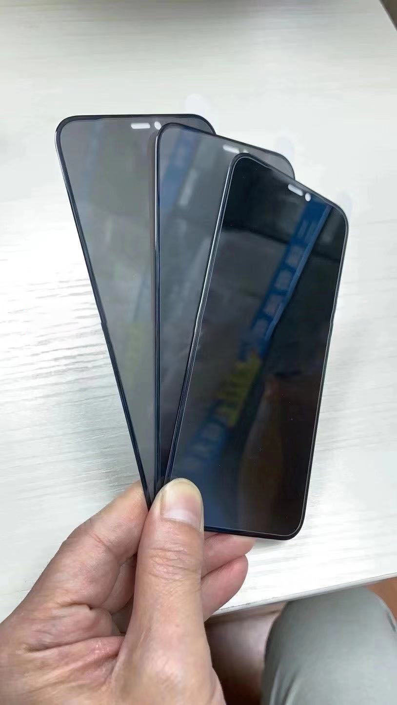 Compatible con, compatible con, adecuado para IPhone12ProMax, protector de privacidad de borde suave, protector de privacidad de fibra de carbono 12Pro, protector de privacidad de fibra de carbono 11