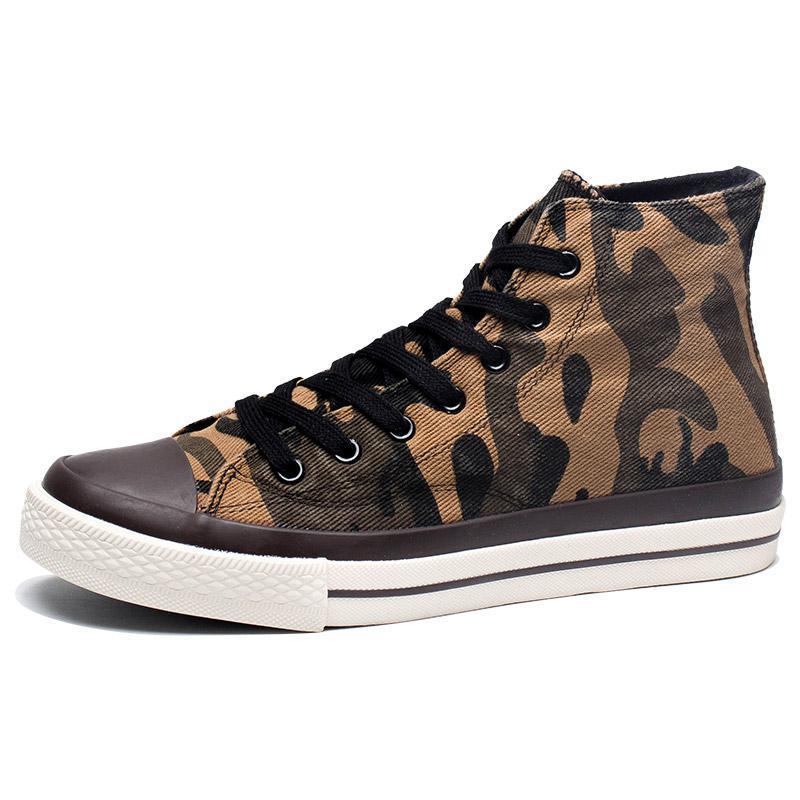 Zapatillas altas de lona para hombre