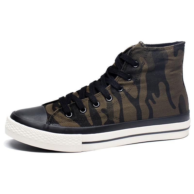 Zapatillas altas de lona para hombre