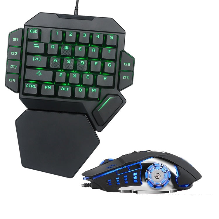 Eat Chicken Teclado mecánico con una mano Trono Teclado pequeño para zurdos Juego móvil Teclado externo Ebay Amazon
