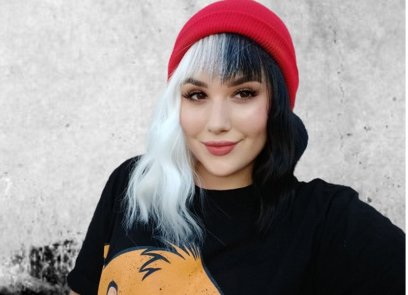 Pelucas cortas Similler de pelo sintético para Halloween, rizadas, cosplay, mujer, blancas, lisas para negras