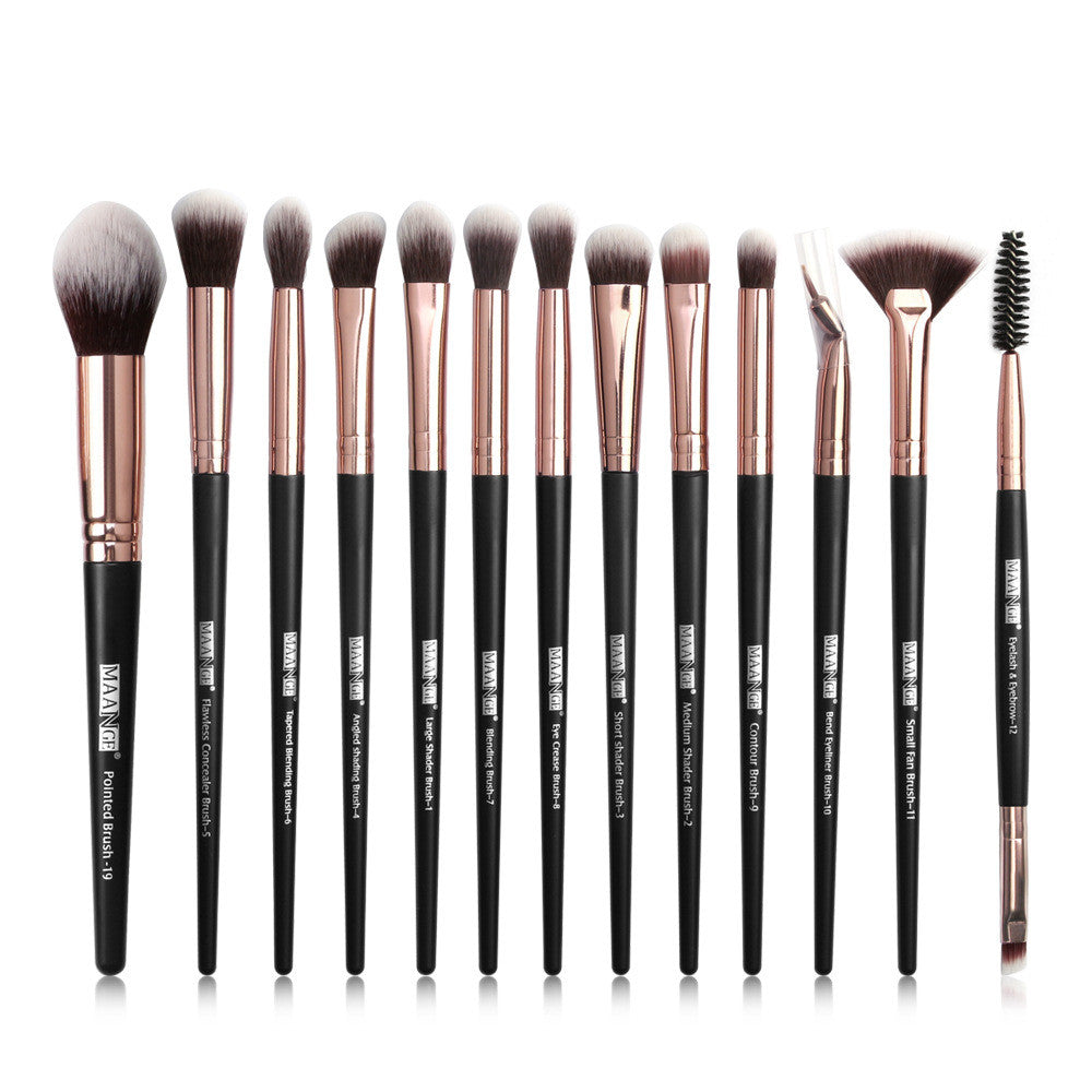 Venta Directa de Fábrica Maange Nuevo Producto Juego de 13 Brochas de Maquillaje de Ojos Brochas de Sombra de Ojos Herramientas de Belleza Venta Caliente